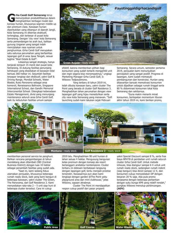 Banner Majalah Grha Candi Golf Semarang