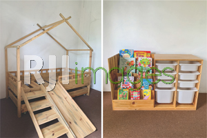 Brakiasi Wall dan Rak Trofast Custom