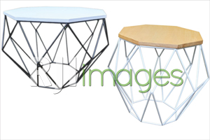 Meja Diamond Black & White