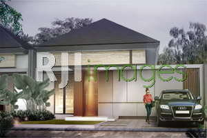 Perspektif hunian tipe 45, Pondok Permai Gamping 1