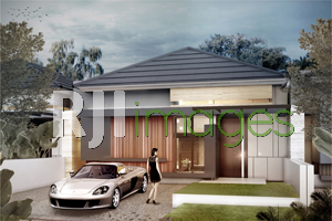 Perspektif rumah tipe 45, Pondok Permai Banguntapan 2