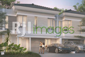 Perspektif rumah tipe 90 (Aster) Alimdo Regency