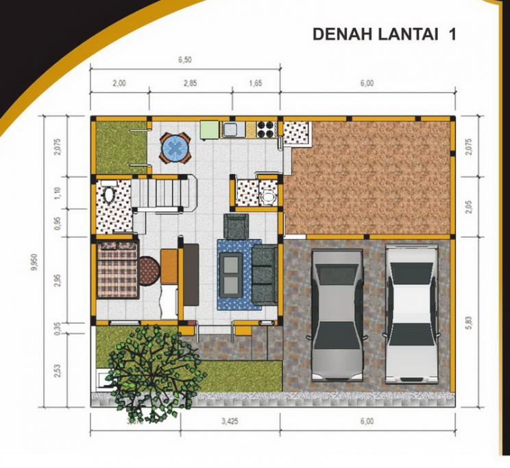 Desain Perumahan Minimalis Perumahan Graha Purwosari Regency Type 55