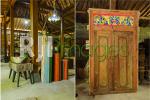 Coffee table & wood decorative stand dan Pintu gebyok antik