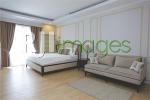 Kamar tidur utama bernuansa mewah nan elegan
