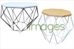 Meja Diamond Black & White