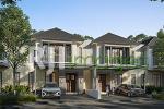 Perspektif kawasan hunian 2 lantai tipe Albite 156 @cluster Sapphire Hill