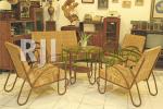 Table set rotan klasik