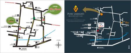 Peta Lokasi Puri Larasati Kalasan dan Peta Lokasi Puri Larasati Wedomartani