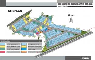 siteplan taman ayom sedayu