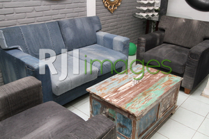 Denim Sofa Set