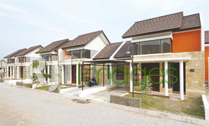 Deretan rumah 1 lantai tipe 47 (Pearl) Grand Permata Residence