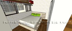 Desain kamar tidur pavilin