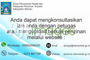 Menu Berbasis Online DPMPPT Sleman Optimalkan Pelayanan 2021 copy
