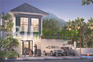 Perspektif  rumah tipe 88 dan kawasan Ghara Nirmana Tlogoadi