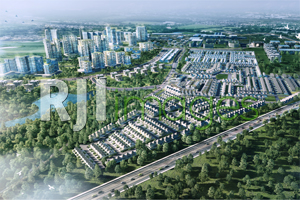 Perspektif bird view masterplan Kedaton Homes @BSB City
