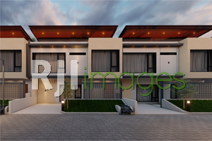 Perspektif deretan hunian tipe 117, Gito Gati Sentosa