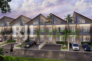 Perspektif hunian Graha Yudistira Balecatur tipe 90