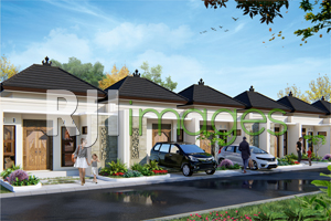 Perspektif hunian Ndalem Hinggil tipe 48