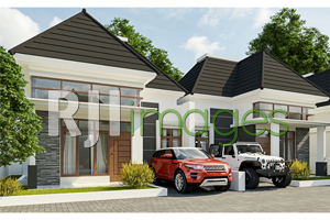 Perspektif hunian tipe 45, Griya Arta Palihan