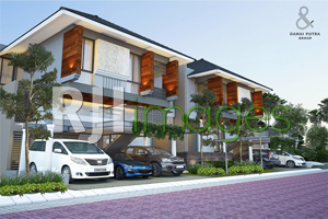 Perspektif kawasan Vasana Residence, tipe Madrid (275)