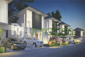 Perspektif kawasan hunian tipe 70, The Orchid Premium Residence