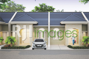 Perspektif rumah tipe 40, Griya Satria Pesona Sumampir