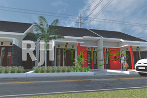 Perspektif rumah tipe 45, Puri Nirwana Bangunjiwo