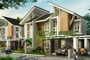 Perspektif rumah tipe 85, Orizya Village Kaliurang 2