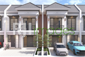 Perspektif rumah tipe 90, DM Village Sudimoro, berlokasi di Jalan Imogiri Barat 