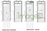 Denah ruko standard dan ruko hunian 