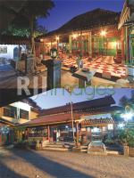 Fasad rumah hasil rekonstruksi  jawa klasik dengan atap limasan kampung