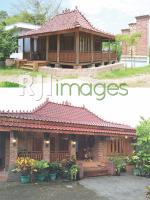 Konsep bangunan kayu Rumah Gladak dan Konsep bangunan Rumah Jawa Limasan luasan 