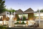 Perspektif  hunian tipe 90 & tipe 100 Hara Residence, berkonsep private cluster
