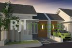 Perspektif rumah tipe 33, cluster villa tropical, Bukit Tentrem Triwidadi