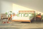 Retro Bedframe Queen Size
